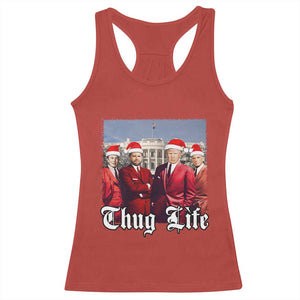 Christmas Trump Racerback Tank Top Thug Life Trump Vance RFK Elon TS02 Red Print Your Wear