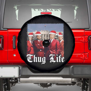 Christmas Trump Spare Tire Cover Thug Life Trump Vance RFK Elon TS02 Black Print Your Wear