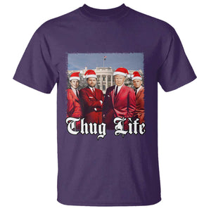 Christmas Trump T Shirt Thug Life Trump Vance RFK Elon TS02 Purple Print Your Wear