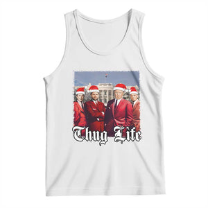 Christmas Trump Tank Top Thug Life Trump Vance RFK Elon TS02 White Print Your Wear