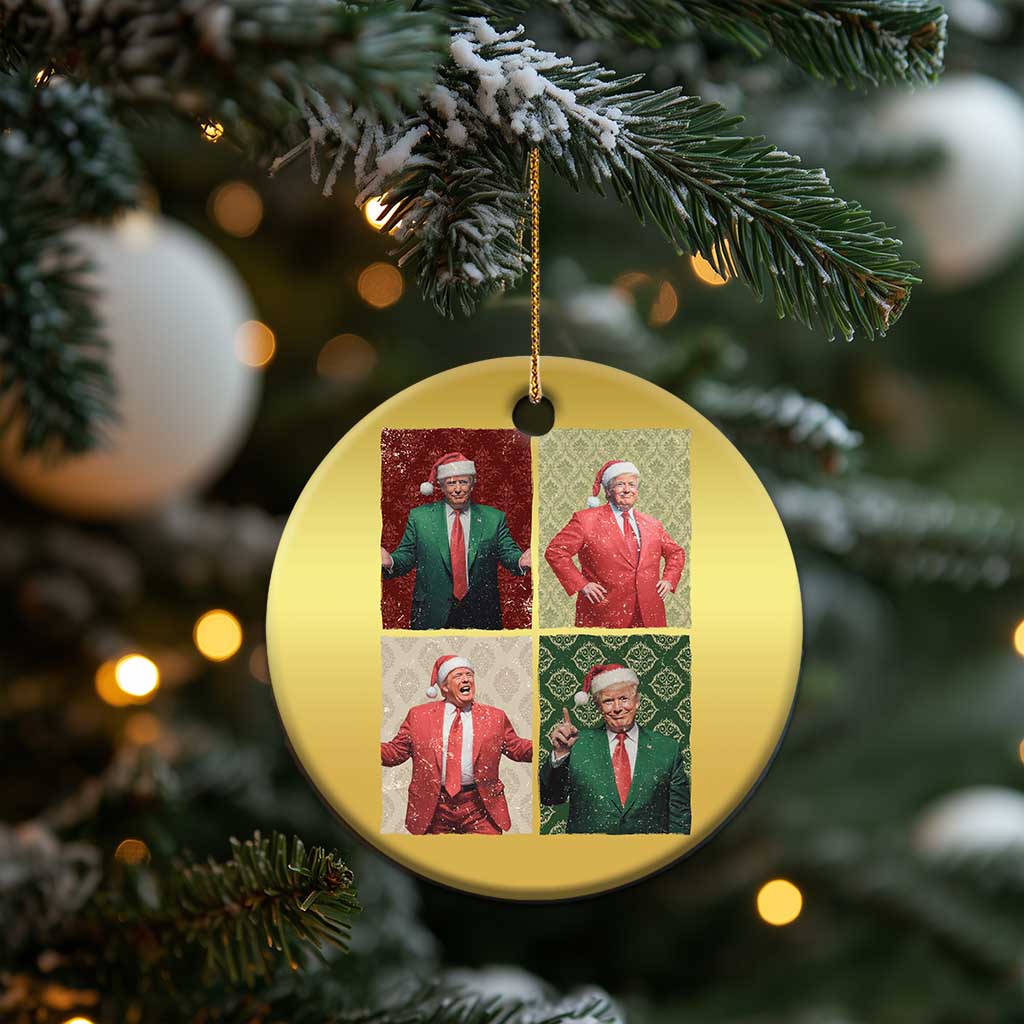 Xmas Trump Christmas Ornament Daddy's Home For Xmas Retro Vintage TS02 Print Your Wear