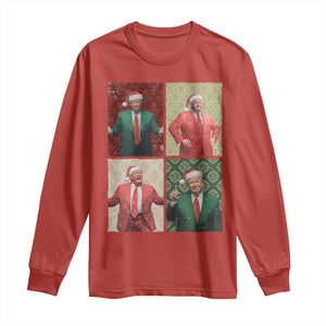 Christmas Trump Long Sleeve Shirt Daddy's Home For Xmas Retro Vintage TS02 Red Print Your Wear