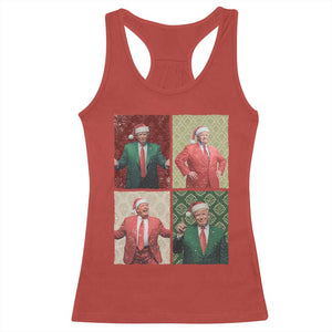 Christmas Trump Racerback Tank Top Daddy's Home For Xmas Retro Vintage TS02 Red Print Your Wear