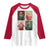 Christmas Trump Raglan Shirt Daddy's Home For Xmas Retro Vintage TS02 White Red Print Your Wear