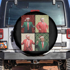 Christmas Trump Spare Tire Cover Daddy's Home For Xmas Retro Vintage TS02 No hole Black Print Your Wear