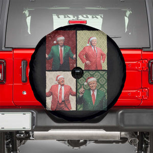 Christmas Trump Spare Tire Cover Daddy's Home For Xmas Retro Vintage TS02 Black Print Your Wear