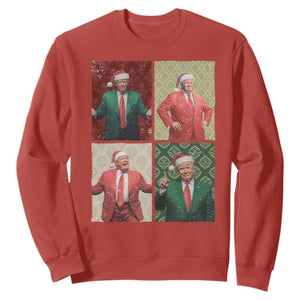 Christmas Trump Sweatshirt Daddy's Home For Xmas Retro Vintage TS02 Red Print Your Wear