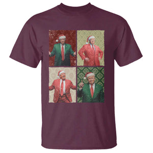 Christmas Trump T Shirt Daddy's Home For Xmas Retro Vintage TS02 Maroon Print Your Wear