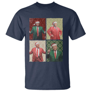 Christmas Trump T Shirt Daddy's Home For Xmas Retro Vintage TS02 Navy Print Your Wear