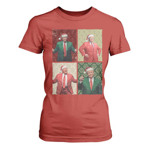 Christmas Trump T Shirt For Women Daddy's Home For Xmas Retro Vintage TS02 Red Print Your Wear