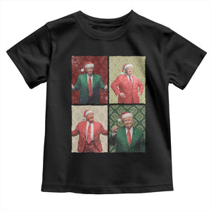 Christmas Trump Toddler T Shirt Daddy's Home For Xmas Retro Vintage TS02 Black Print Your Wear