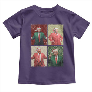 Christmas Trump Toddler T Shirt Daddy's Home For Xmas Retro Vintage TS02 Purple Print Your Wear