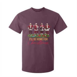 Christmas Trump Dance T Shirt For Kid Cosplay Santa President Dancing TS02 Maroon Print Your Wear