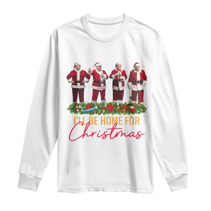 Christmas Trump Dance Long Sleeve Shirt Cosplay Santa President Dancing TS02 White Print Your Wear