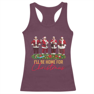 Christmas Trump Dance Racerback Tank Top Cosplay Santa President Dancing TS02 Maroon Print Your Wear