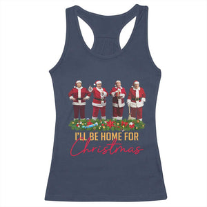 Christmas Trump Dance Racerback Tank Top Cosplay Santa President Dancing TS02 Navy Print Your Wear