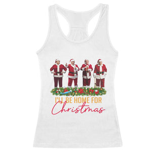 Christmas Trump Dance Racerback Tank Top Cosplay Santa President Dancing TS02 White Print Your Wear