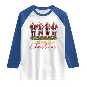 Christmas Trump Dance Raglan Shirt Cosplay Santa President Dancing TS02 White Royal Print Your Wear