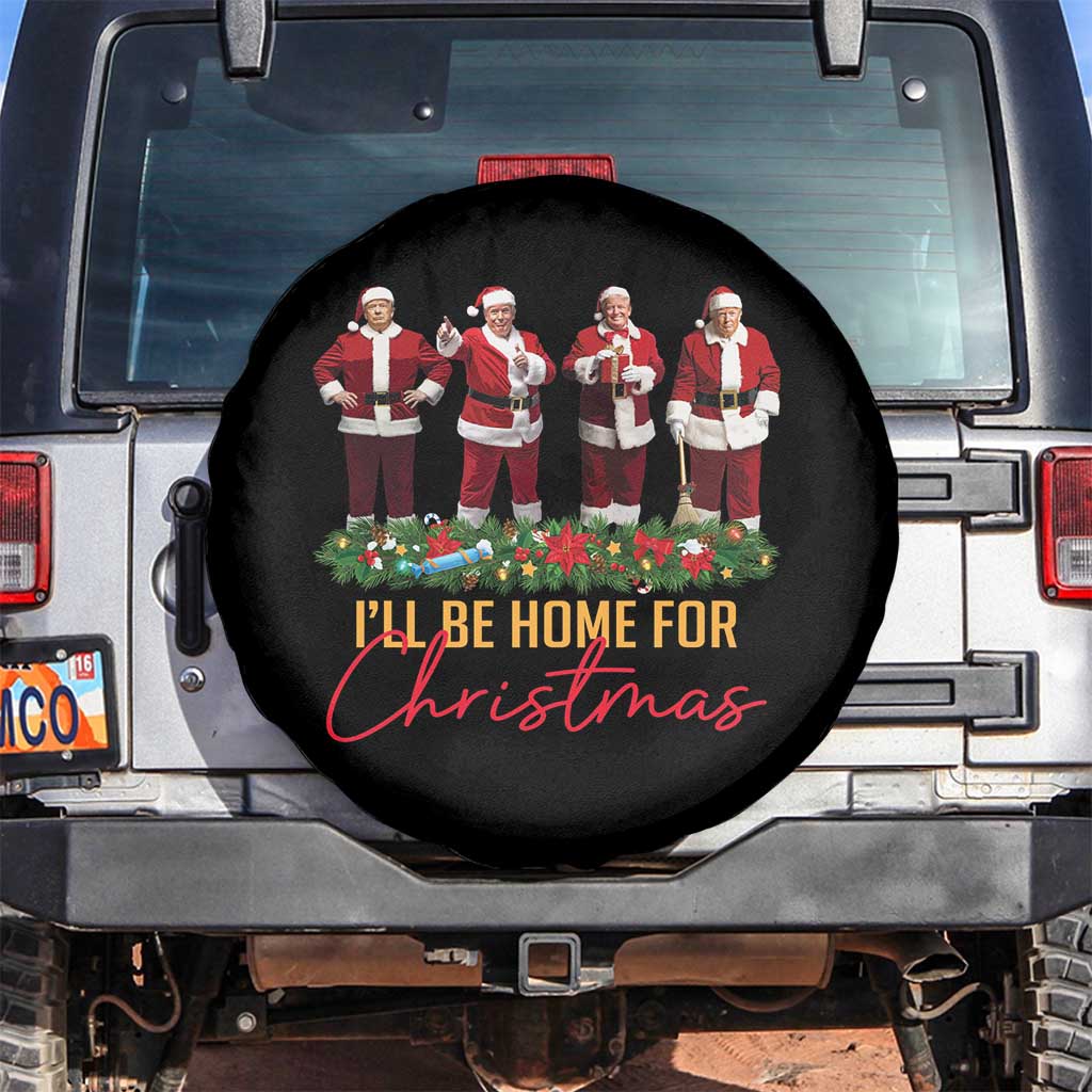 Christmas Trump Dance Spare Tire Cover Cosplay Santa President Dancing TS02 No hole Black Print Your Wear