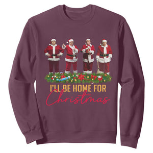 Christmas Trump Dance Sweatshirt Cosplay Santa President Dancing TS02 Maroon Print Your Wear