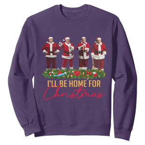 Christmas Trump Dance Sweatshirt Cosplay Santa President Dancing TS02 Purple Print Your Wear