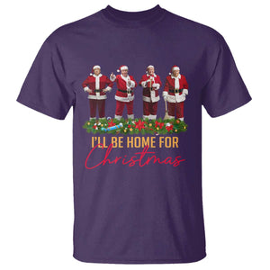 Christmas Trump Dance T Shirt Cosplay Santa President Dancing TS02 Purple Print Your Wear