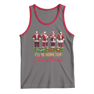 Christmas Trump Dance Tank Top Cosplay Santa President Dancing TS02 Deep Heather Red Print Your Wear