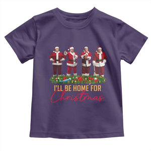 Christmas Trump Dance Toddler T Shirt Cosplay Santa President Dancing TS02 Purple Print Your Wear