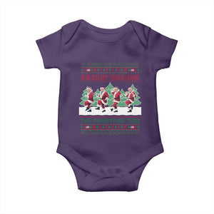 Christmas Trump Dance Baby Onesie Rocking Around The Christmas Tree US President Dancing TS02 Purple Print Your Wear