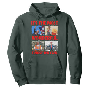 Christmas Trump 2024 Hoodie It's The Most Wonderful Time Of The Year TS02 Dark Forest Green Print Your Wear