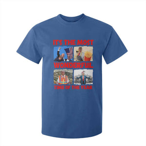 Christmas Trump 2024 T Shirt For Kid It's The Most Wonderful Time Of The Year TS02 Royal Blue Print Your Wear