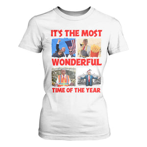 Christmas Trump 2024 T Shirt For Women It's The Most Wonderful Time Of The Year TS02 White Print Your Wear