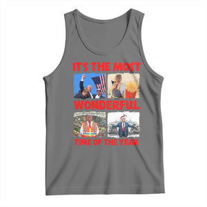 Christmas Trump 2024 Tank Top It's The Most Wonderful Time Of The Year TS02 Black Heather Print Your Wear