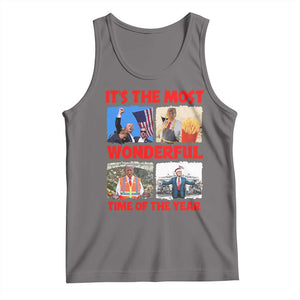 Christmas Trump 2024 Tank Top It's The Most Wonderful Time Of The Year TS02 Deep Heather Print Your Wear