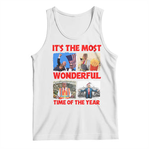 Christmas Trump 2024 Tank Top It's The Most Wonderful Time Of The Year TS02 White Print Your Wear