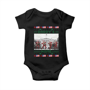 Christmas Trump Baby Onesie Daddy's Home TS02 Black Print Your Wear