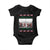 Christmas Trump Baby Onesie Daddy's Home TS02 Black Print Your Wear