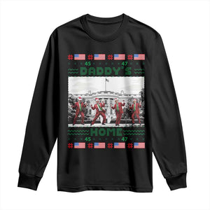 Christmas Trump Long Sleeve Shirt Daddy's Home TS02 Black Print Your Wear