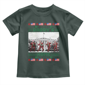 Christmas Trump Toddler T Shirt Daddy's Home TS02 Dark Forest Green Print Your Wear