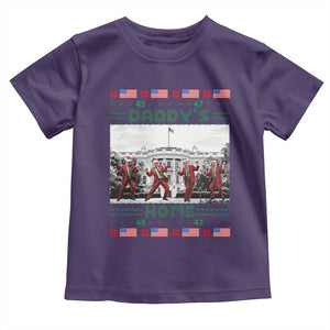 Christmas Trump Toddler T Shirt Daddy's Home TS02 Purple Print Your Wear