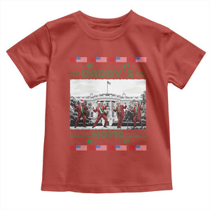 Christmas Trump Toddler T Shirt Daddy's Home TS02 Red Print Your Wear