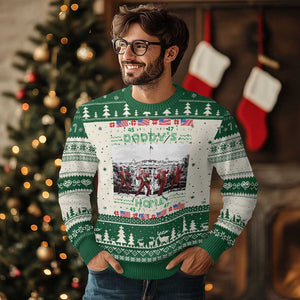 Xmas Trump Ugly Christmas Sweater Daddy's Home TS02 Green Print Your Wear