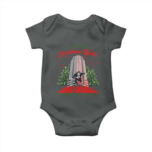 Nakatomi Plaza 1988 Baby Onesie It's Not Christmas Until Hans Gruber Fall Xmas Party TS02 Dark Heather Print Your Wear