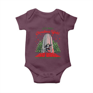 Nakatomi Plaza 1988 Baby Onesie It's Not Christmas Until Hans Gruber Fall Xmas Party TS02 Maroon Print Your Wear