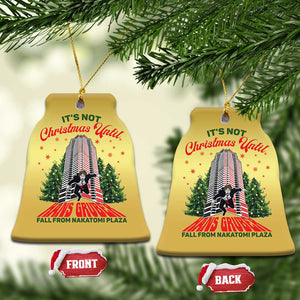 Nakatomi Plaza 1988 Christmas Ornament It's Not Christmas Until Hans Gruber Fall Xmas Party TS02 Bell Flake Gold Print Your Wear