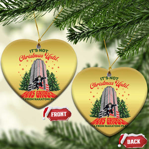 Nakatomi Plaza 1988 Christmas Ornament It's Not Christmas Until Hans Gruber Fall Xmas Party TS02 Heart Gold Print Your Wear