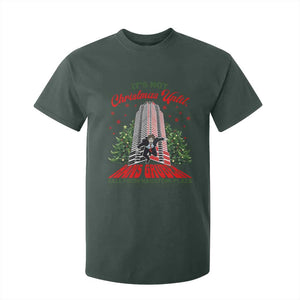 Nakatomi Plaza 1988 T Shirt For Kid It's Not Christmas Until Hans Gruber Fall Xmas Party TS02 Dark Forest Green Print Your Wear