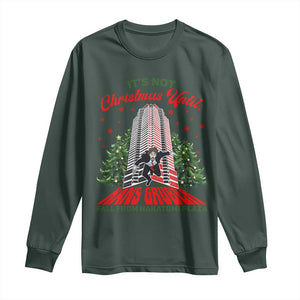 Nakatomi Plaza 1988 Long Sleeve Shirt It's Not Christmas Until Hans Gruber Fall Xmas Party TS02 Dark Forest Green Print Your Wear