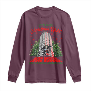 Nakatomi Plaza 1988 Long Sleeve Shirt It's Not Christmas Until Hans Gruber Fall Xmas Party TS02 Maroon Print Your Wear