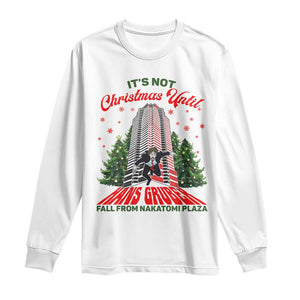 Nakatomi Plaza 1988 Long Sleeve Shirt It's Not Christmas Until Hans Gruber Fall Xmas Party TS02 White Print Your Wear